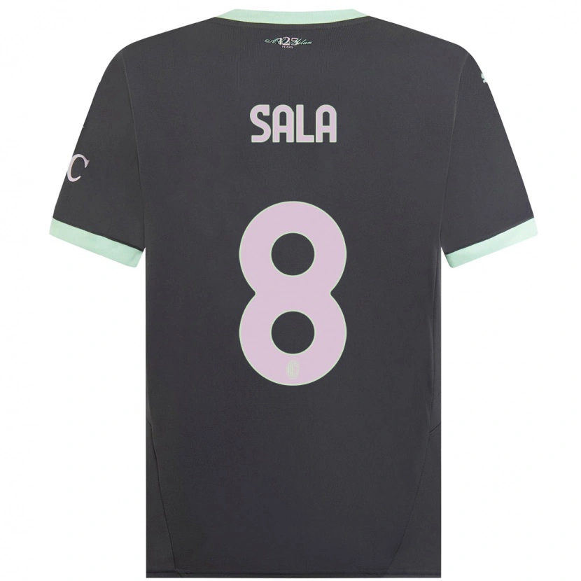 Danxen Pánské Emanuele Sala #8 Šedá Třetí Hráčské Dresy 2024/25 Dres