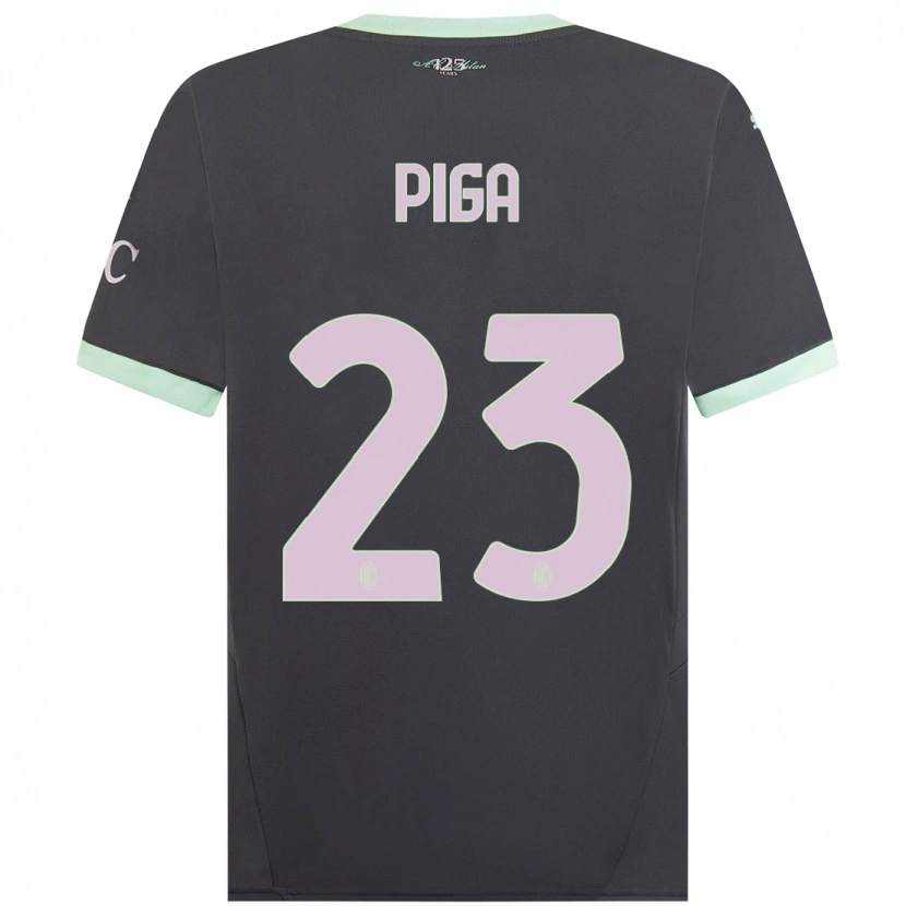 Danxen Pánské Julie Piga #23 Šedá Třetí Hráčské Dresy 2024/25 Dres