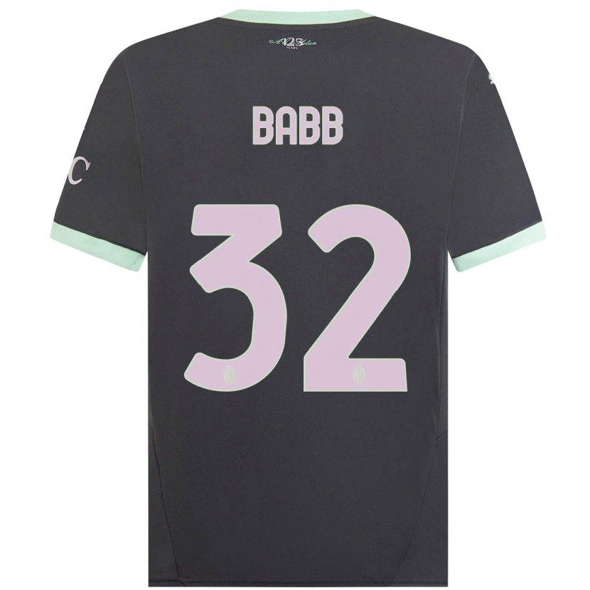 Danxen Pánské Selena Babb #32 Šedá Třetí Hráčské Dresy 2024/25 Dres