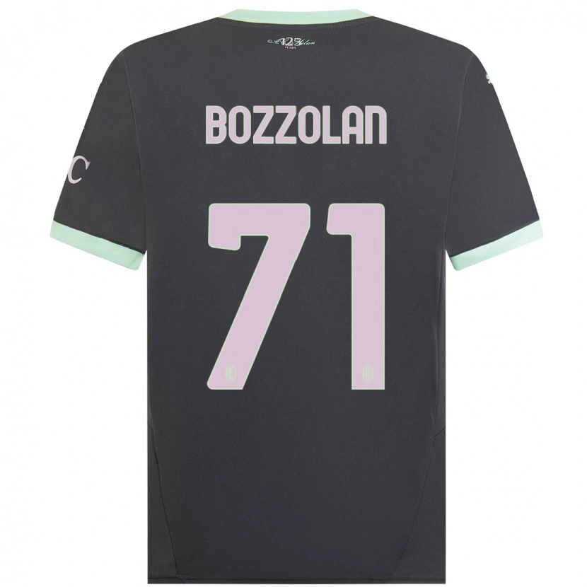 Danxen Pánské Andrea Bozzolan #71 Šedá Třetí Hráčské Dresy 2024/25 Dres