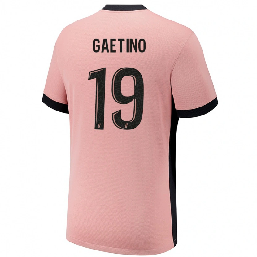 Danxen Pánské Eva Gaetino #19 Rezavě Růžová Třetí Hráčské Dresy 2024/25 Dres