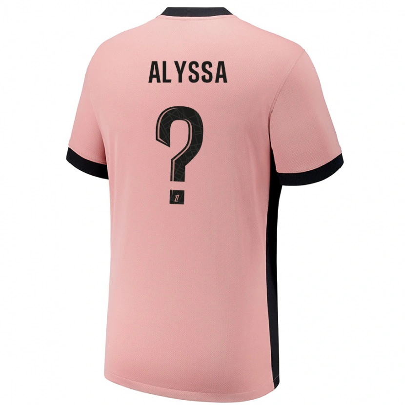 Danxen Pánské Alyssa Fernandes #0 Rezavě Růžová Třetí Hráčské Dresy 2024/25 Dres