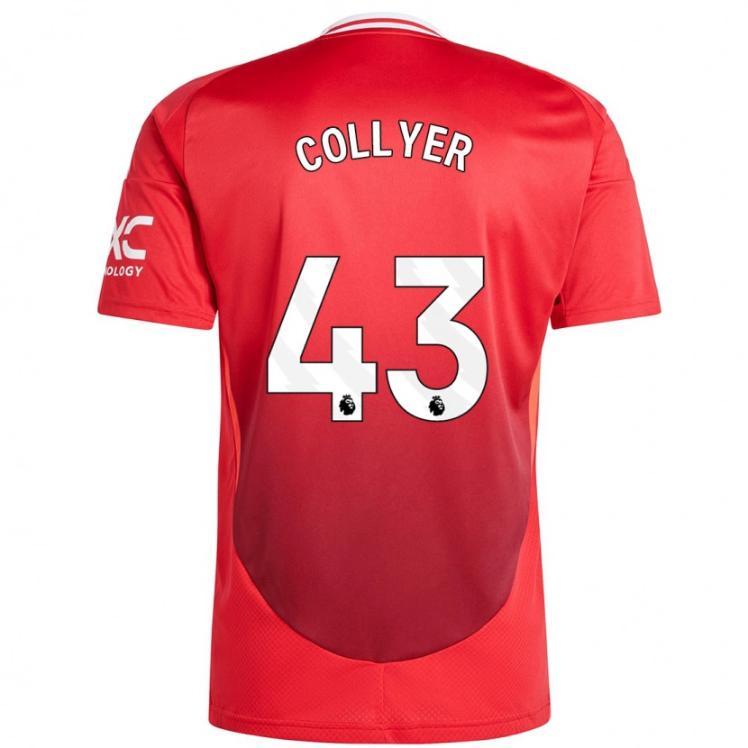 Danxen Dámské Toby Collyer #43 Jasně Červená Domů Hráčské Dresy 2024/25 Dres