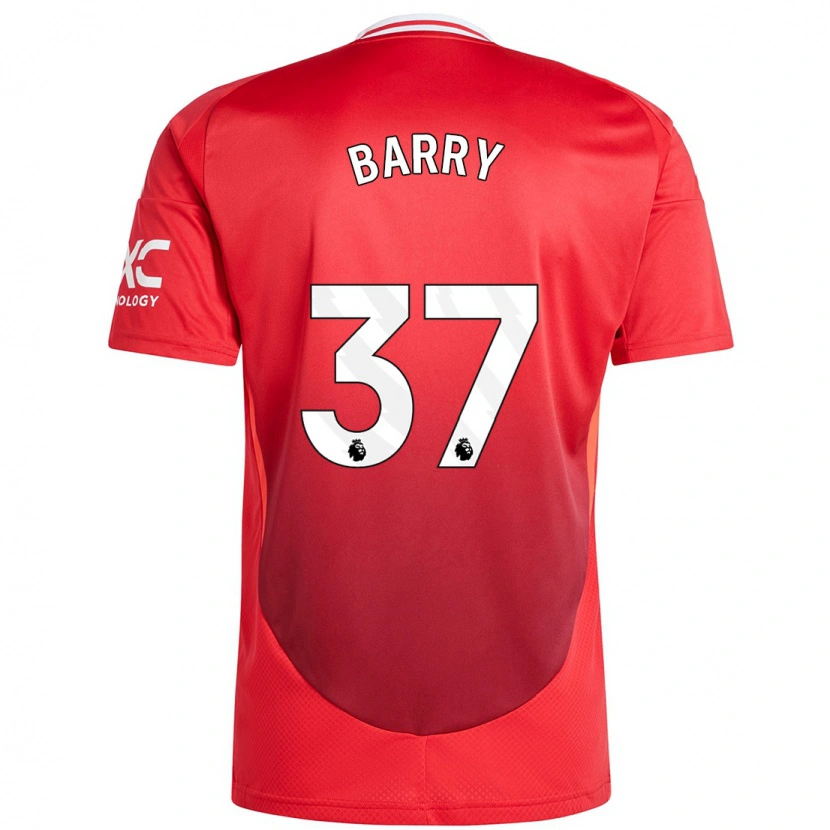 Danxen Dámské Keira Barry #37 Jasně Červená Domů Hráčské Dresy 2024/25 Dres