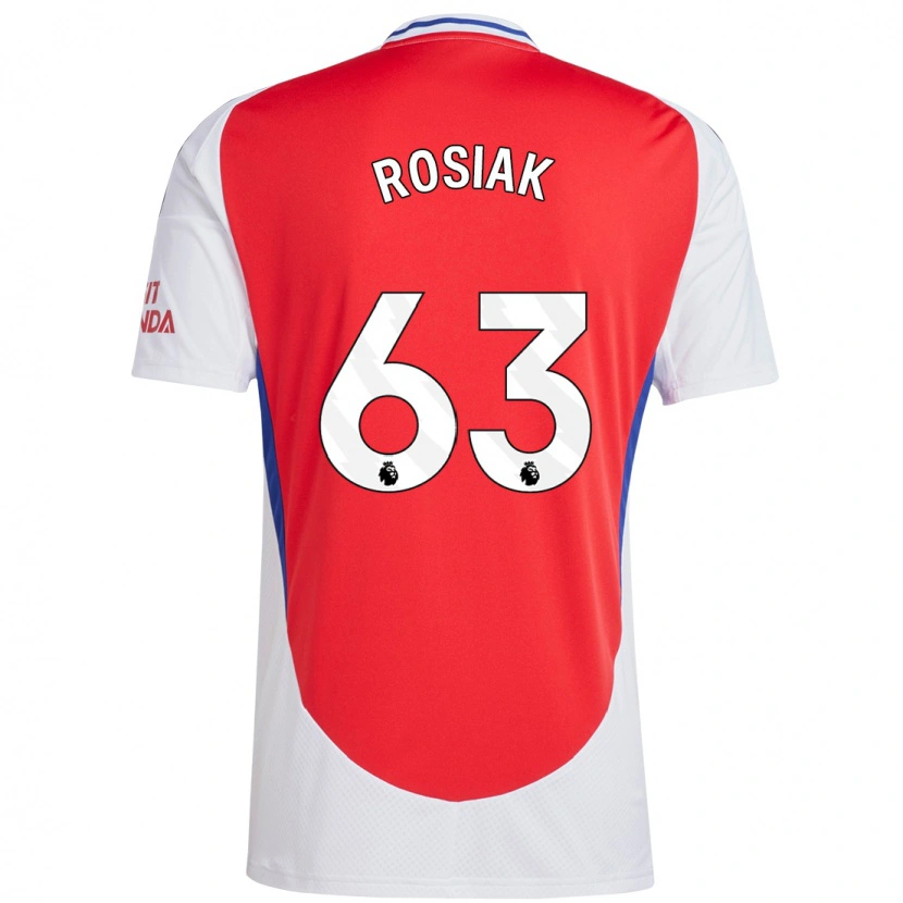 Danxen Dámské Michal Rosiak #63 Červená Bílá Domů Hráčské Dresy 2024/25 Dres