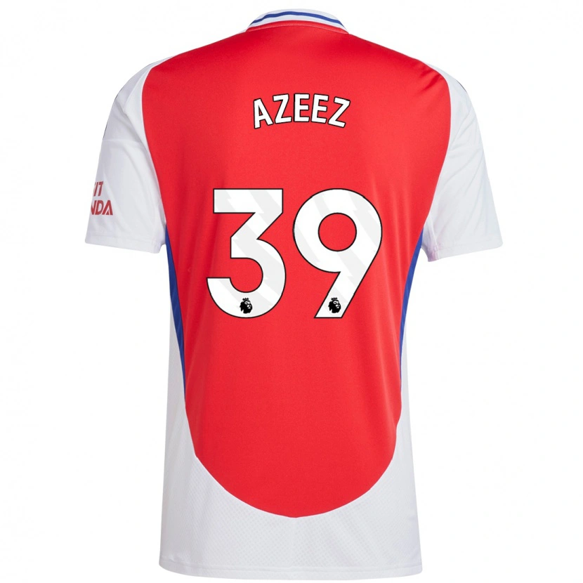 Danxen Dámské Miguel Azeez #39 Červená Bílá Domů Hráčské Dresy 2024/25 Dres