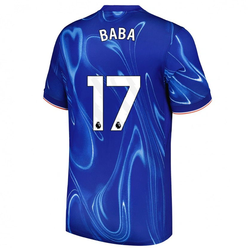 Danxen Dámské Abdul-Rahman Baba #17 Modrá Bílá Domů Hráčské Dresy 2024/25 Dres