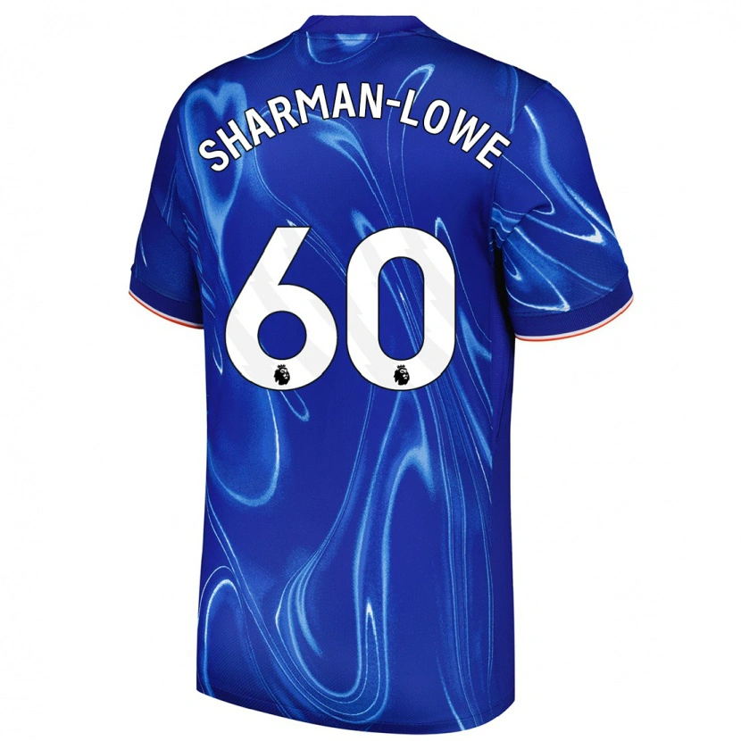 Danxen Dámské Teddy Sharman-Lowe #60 Modrá Bílá Domů Hráčské Dresy 2024/25 Dres