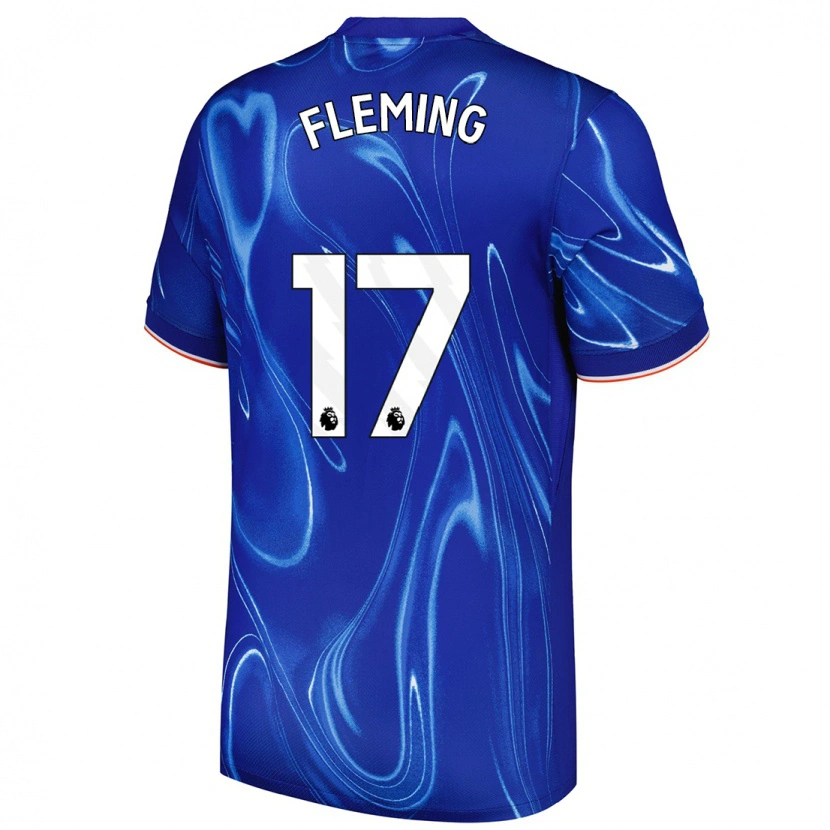 Danxen Dámské Jessie Fleming #17 Modrá Bílá Domů Hráčské Dresy 2024/25 Dres