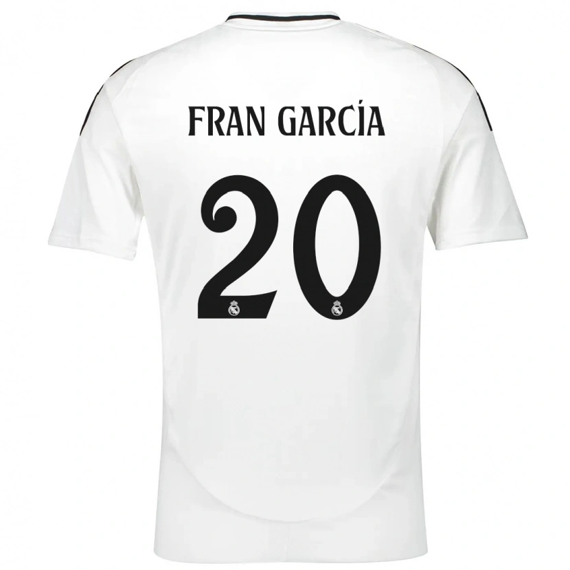 Danxen Dámské Fran García #20 Bílý Domů Hráčské Dresy 2024/25 Dres