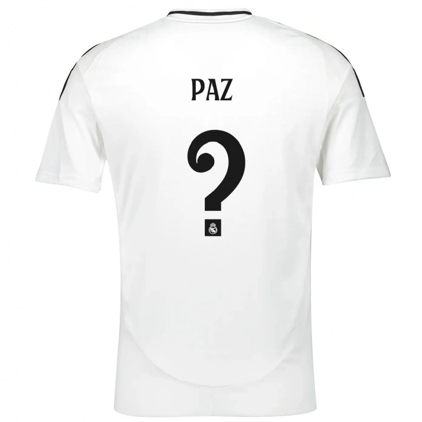 Danxen Dámské Nico Paz #0 Bílý Domů Hráčské Dresy 2024/25 Dres