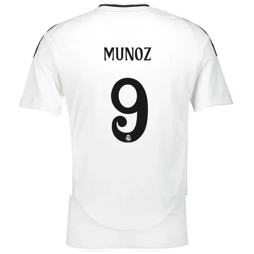 Danxen Dámské Víctor Muñoz #9 Bílý Domů Hráčské Dresy 2024/25 Dres