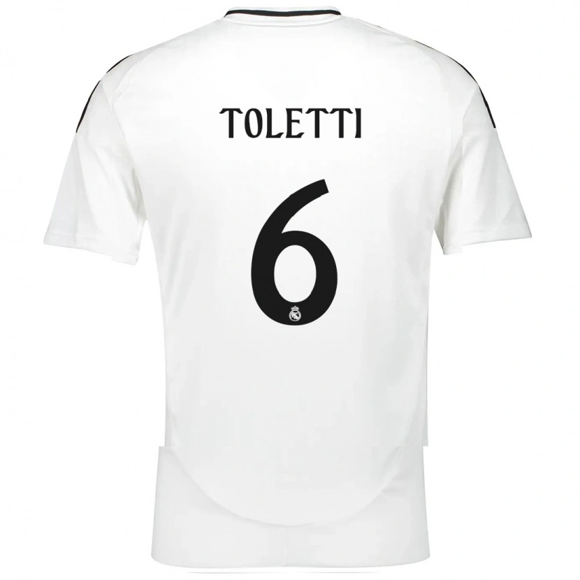 Danxen Dámské Sandie Toletti #6 Bílý Domů Hráčské Dresy 2024/25 Dres