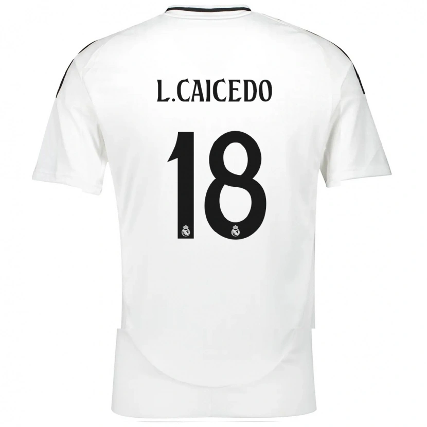 Danxen Dámské Linda Caicedo #18 Bílý Domů Hráčské Dresy 2024/25 Dres
