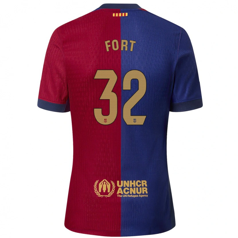 Danxen Dámské Héctor Fort #32 Modrá Červená Domů Hráčské Dresy 2024/25 Dres