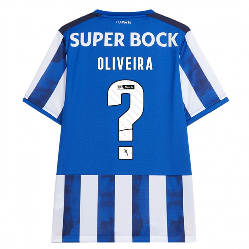 Danxen Dámské Gonçalo Oliveira #0 Modrá Bílá Domů Hráčské Dresy 2024/25 Dres