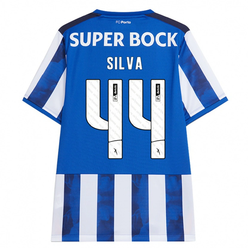 Danxen Dámské Felipe Silva #44 Modrá Bílá Domů Hráčské Dresy 2024/25 Dres