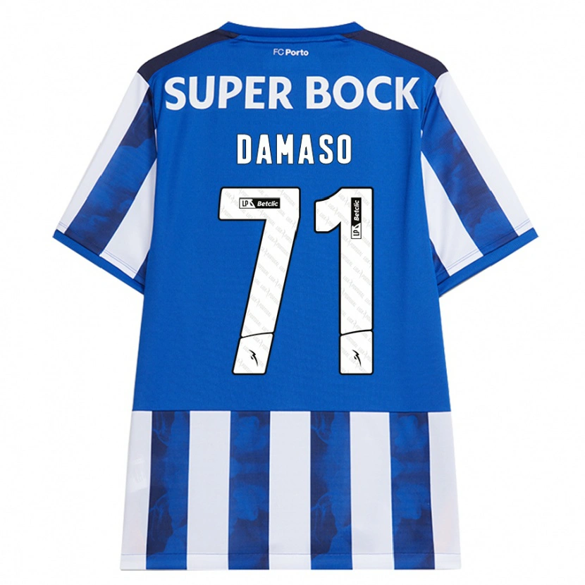 Danxen Dámské Nico Damaso #71 Modrá Bílá Domů Hráčské Dresy 2024/25 Dres