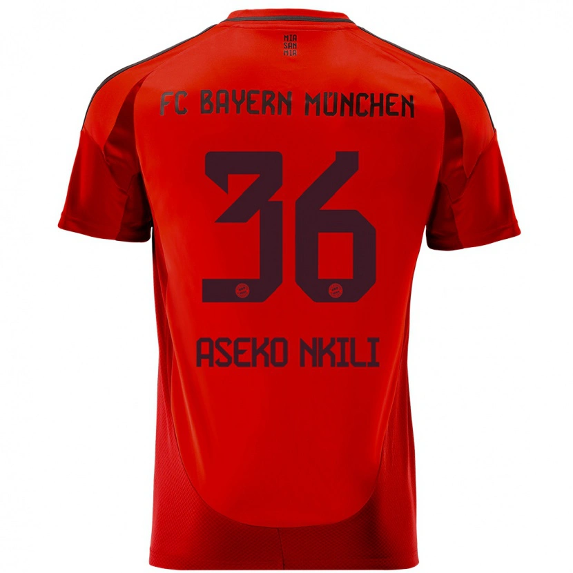 Danxen Dámské Noël Aséko Nkili #36 Červený Domů Hráčské Dresy 2024/25 Dres