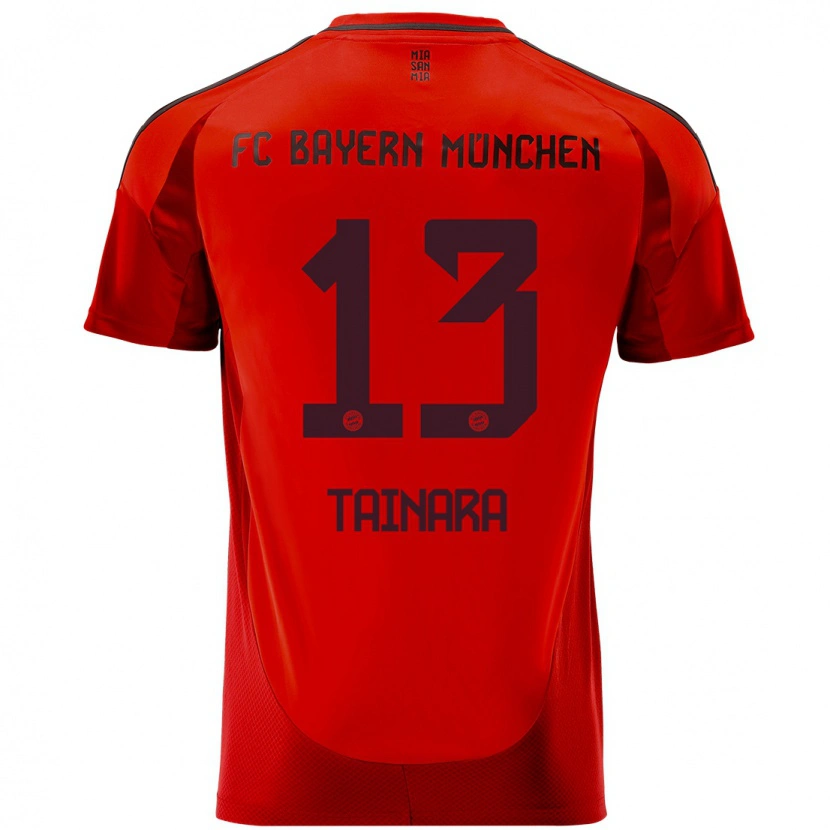 Danxen Dámské Tainara #13 Červený Domů Hráčské Dresy 2024/25 Dres