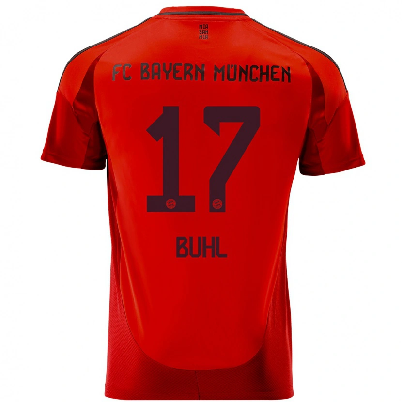 Danxen Dámské Klara Bühl #17 Červený Domů Hráčské Dresy 2024/25 Dres