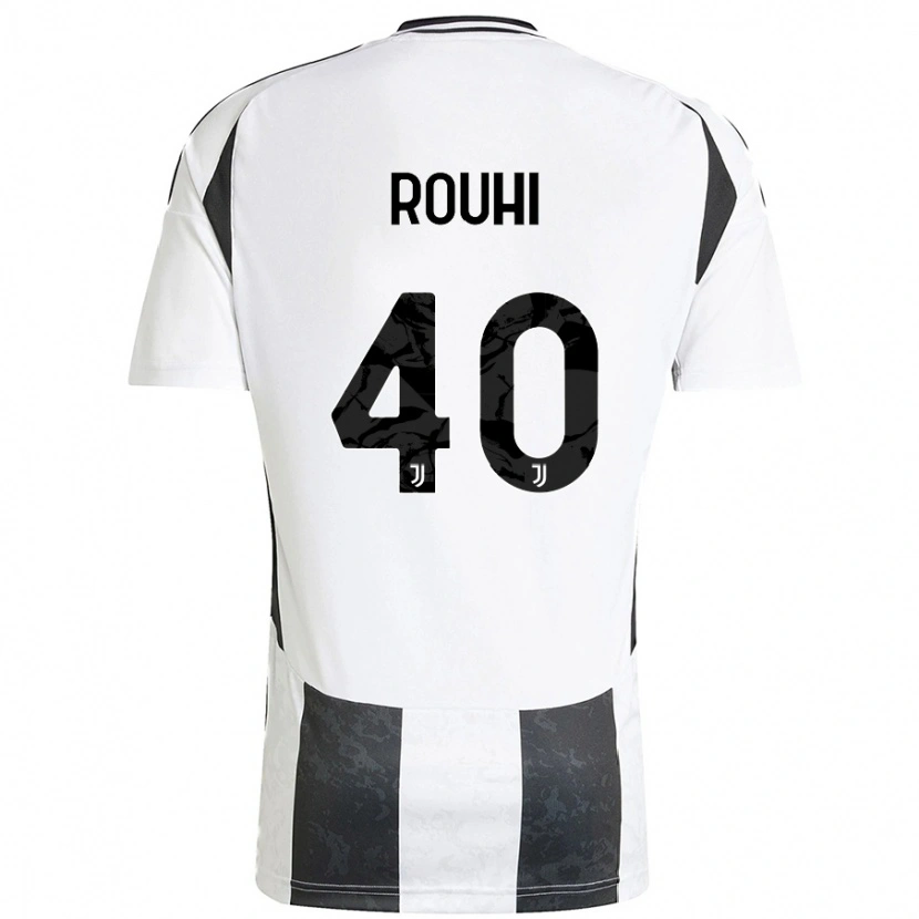Danxen Dámské Jonas Rouhi #40 Bílá Černá Domů Hráčské Dresy 2024/25 Dres