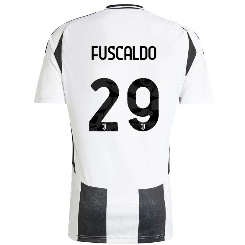 Danxen Dámské Matteo Fuscaldo #29 Bílá Černá Domů Hráčské Dresy 2024/25 Dres