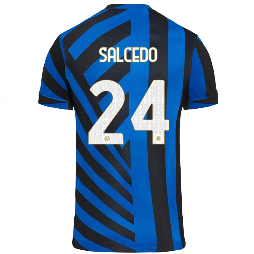 Danxen Dámské Eddie Salcedo #24 Modrá Černá Domů Hráčské Dresy 2024/25 Dres
