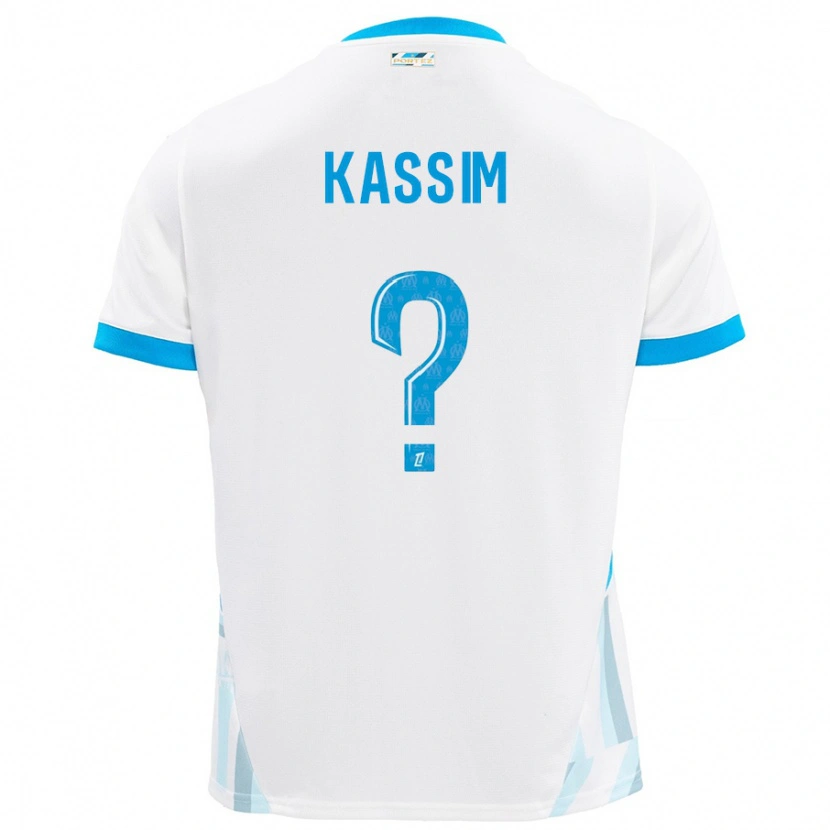 Danxen Dámské Kassim Abdallah #0 Bílá Nebesky Modrá Domů Hráčské Dresy 2024/25 Dres