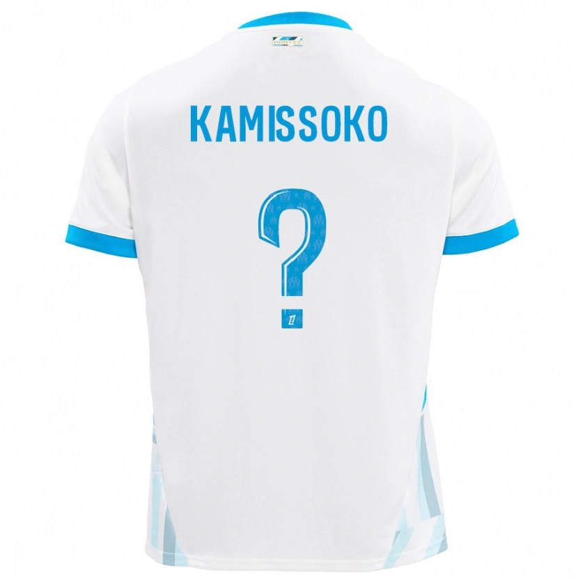 Danxen Dámské Nouhoum Kamissoko #0 Bílá Nebesky Modrá Domů Hráčské Dresy 2024/25 Dres
