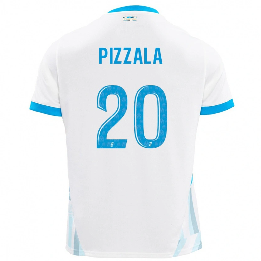 Danxen Dámské Caroline Pizzala #20 Bílá Nebesky Modrá Domů Hráčské Dresy 2024/25 Dres