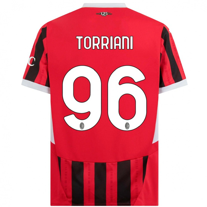 Danxen Dámské Lorenzo Torriani #96 Červená Černá Domů Hráčské Dresy 2024/25 Dres