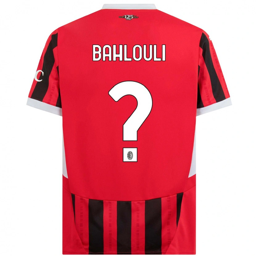 Danxen Dámské Nesrine Bahlouli #0 Červená Černá Domů Hráčské Dresy 2024/25 Dres