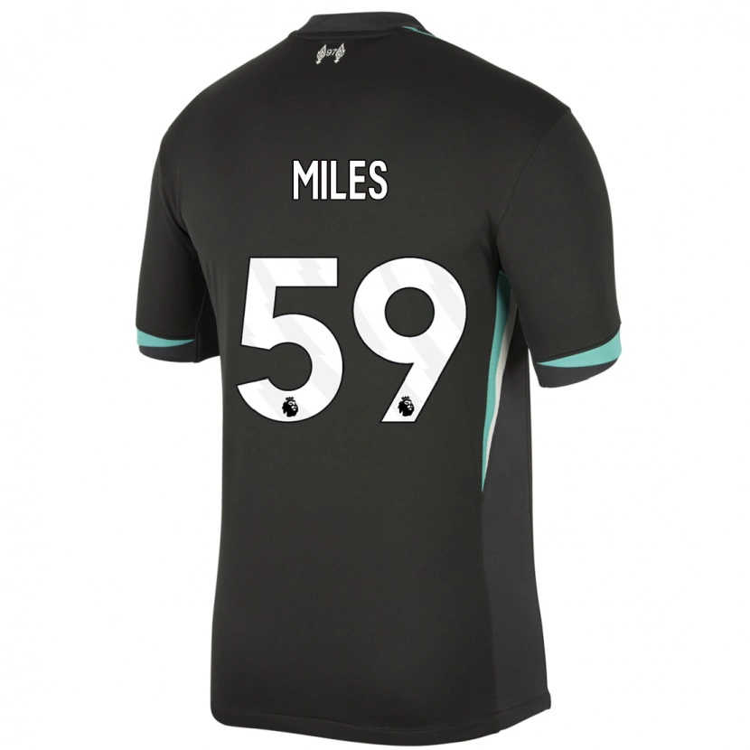 Danxen Dámské Terence Miles #59 Černá Antracitově Bílá Daleko Hráčské Dresy 2024/25 Dres