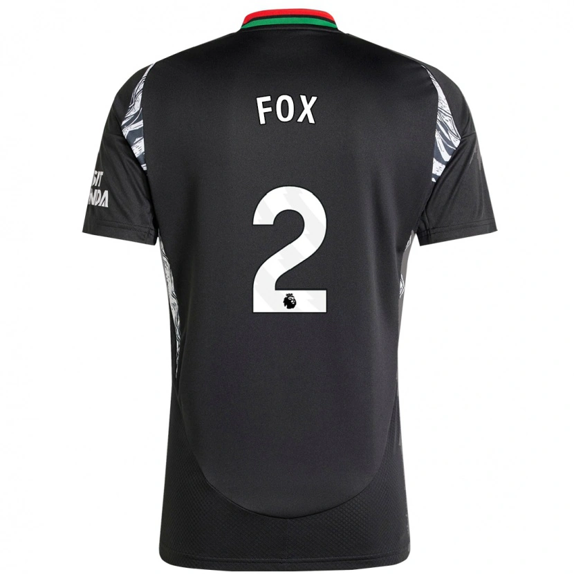 Danxen Dámské Emily Fox #2 Černý Daleko Hráčské Dresy 2024/25 Dres
