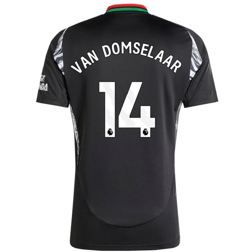 Danxen Dámské Daphne Van Domselaar #14 Černý Daleko Hráčské Dresy 2024/25 Dres