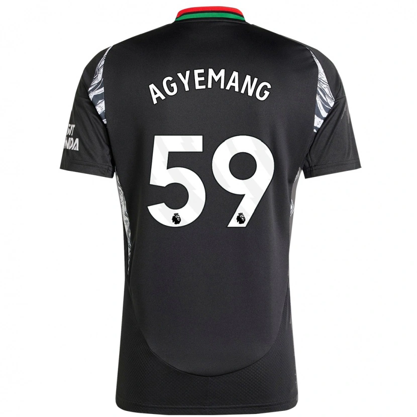 Danxen Dámské Michelle Agyemang #59 Černý Daleko Hráčské Dresy 2024/25 Dres