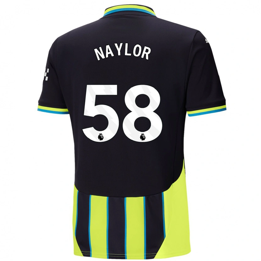 Danxen Dámské Seb Naylor #58 Modrá Žlutá Daleko Hráčské Dresy 2024/25 Dres