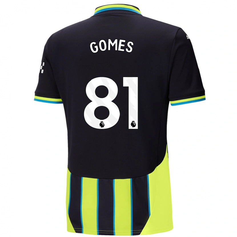 Danxen Dámské Claudio Gomes #81 Modrá Žlutá Daleko Hráčské Dresy 2024/25 Dres