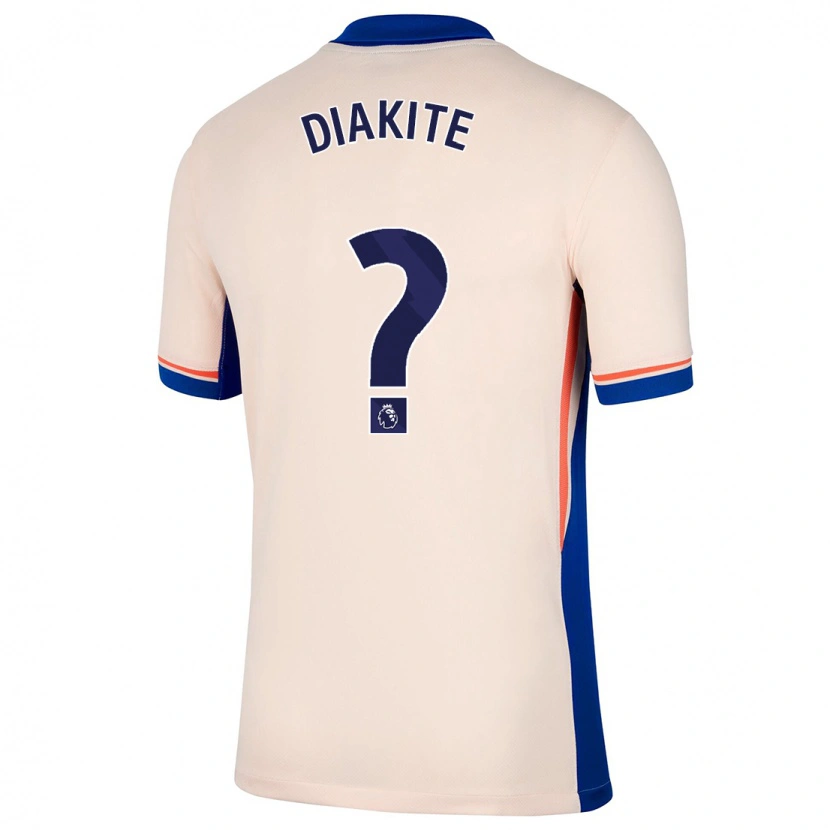 Danxen Dámské Calvin Diakite #0 Světle Béžová Daleko Hráčské Dresy 2024/25 Dres