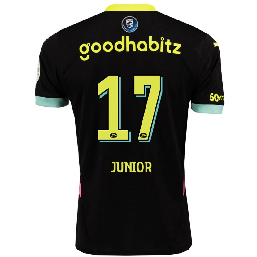 Danxen Dámské Mauro Júnior #17 Černá Žlutá Daleko Hráčské Dresy 2024/25 Dres