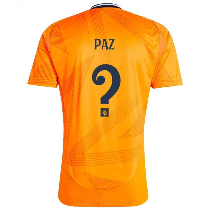 Danxen Dámské Nico Paz #0 Pomerančový Daleko Hráčské Dresy 2024/25 Dres