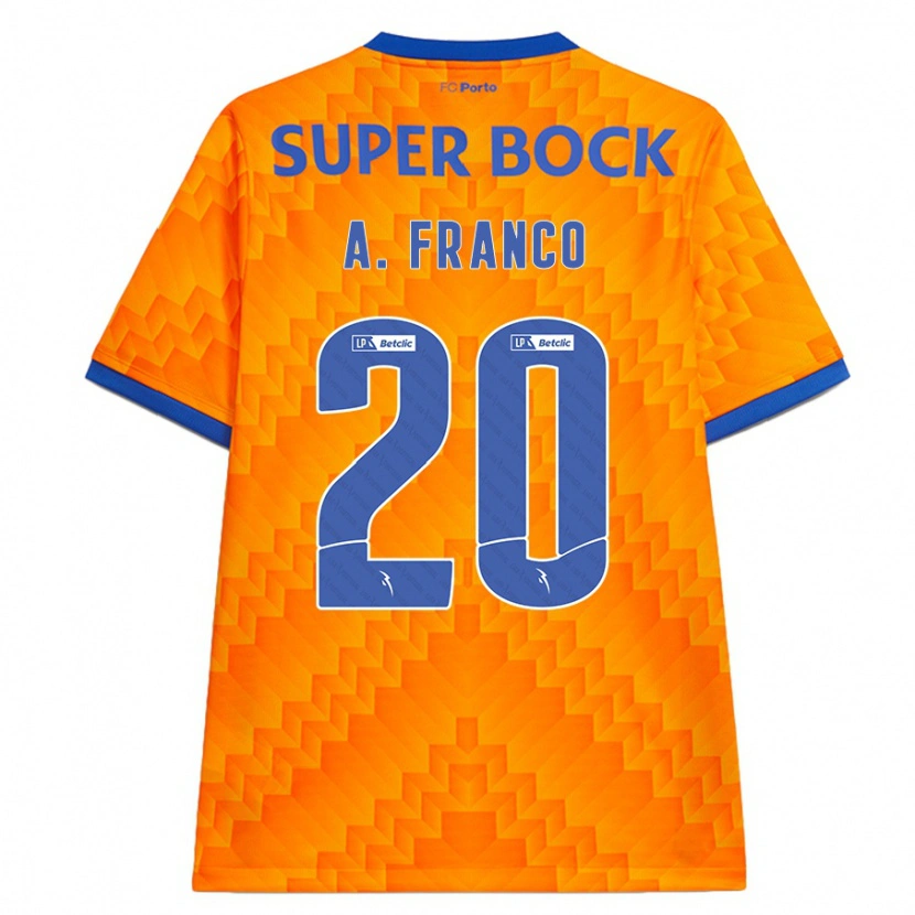 Danxen Dámské André Franco #20 Pomerančový Daleko Hráčské Dresy 2024/25 Dres