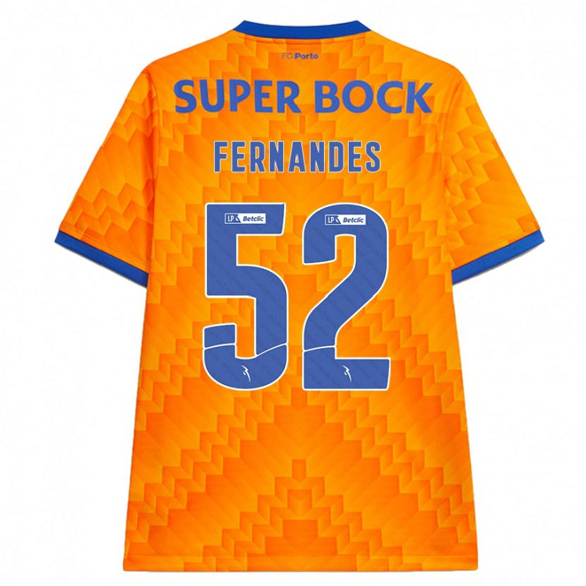 Danxen Dámské Martim Fernandes #52 Pomerančový Daleko Hráčské Dresy 2024/25 Dres