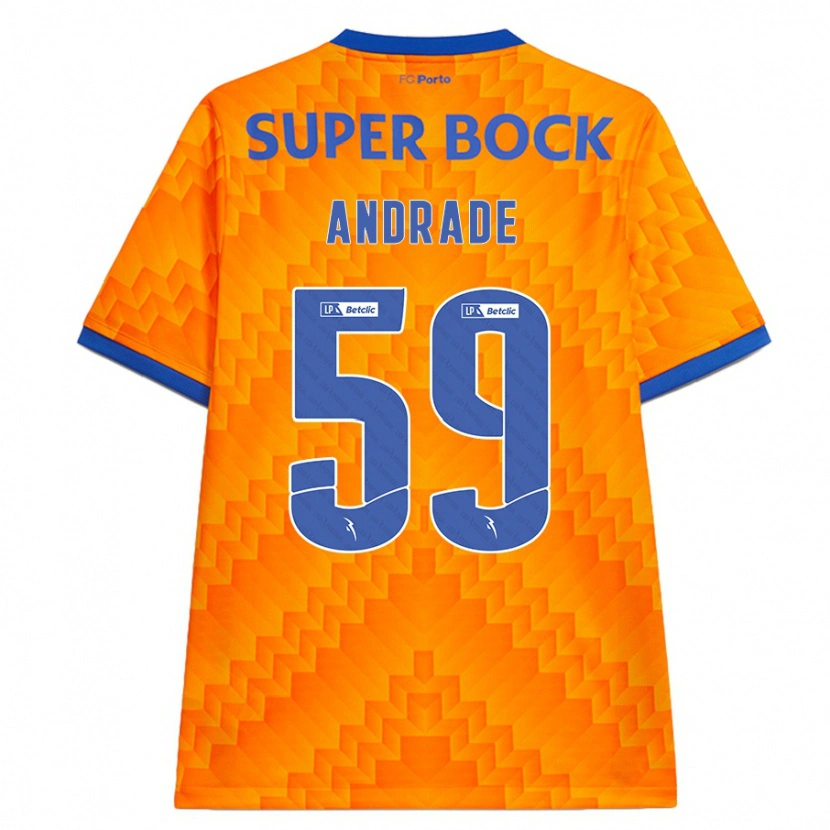 Danxen Dámské Tiago Andrade #59 Pomerančový Daleko Hráčské Dresy 2024/25 Dres