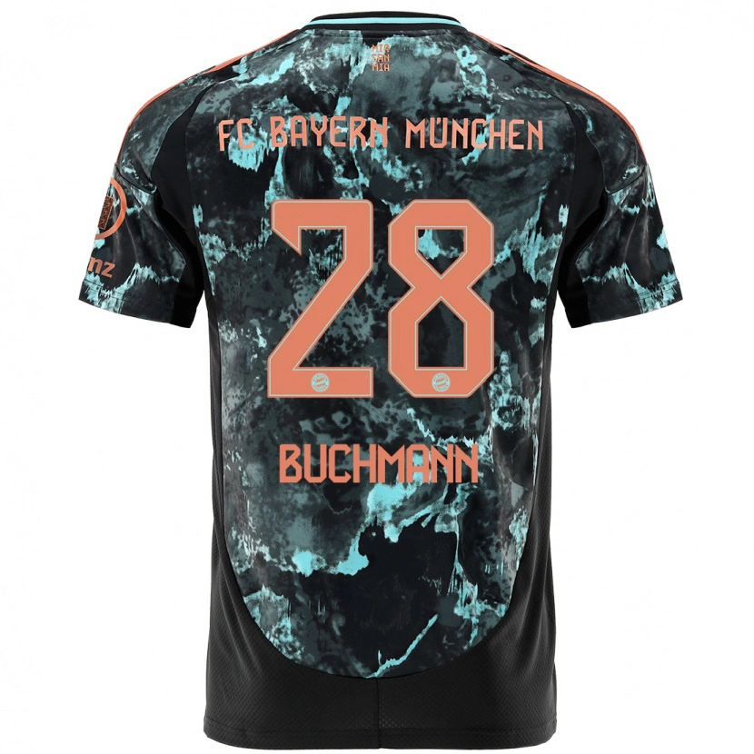 Danxen Dámské Tarek Buchmann #28 Černý Daleko Hráčské Dresy 2024/25 Dres