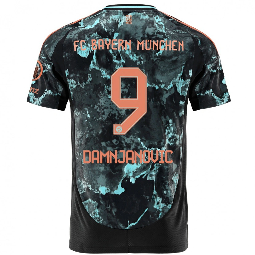 Danxen Dámské Jovana Damnjanović #9 Černý Daleko Hráčské Dresy 2024/25 Dres