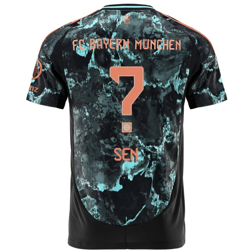 Danxen Dámské Salih Sen #0 Černý Daleko Hráčské Dresy 2024/25 Dres