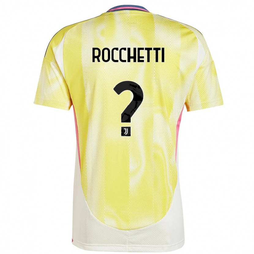 Danxen Dámské Edoardo Rocchetti #0 Solární Žlutá Daleko Hráčské Dresy 2024/25 Dres