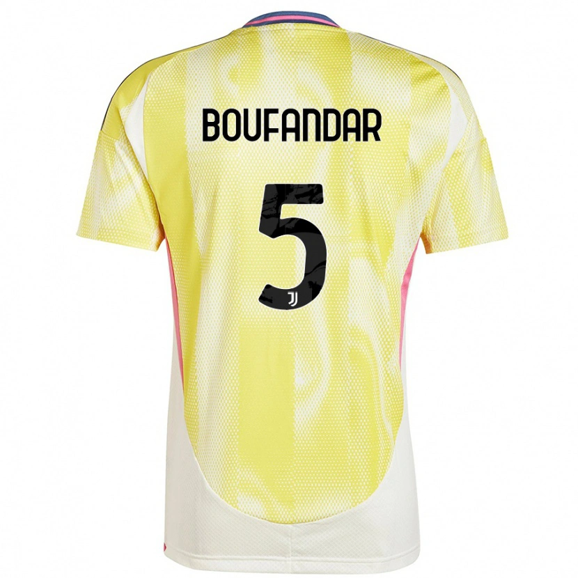 Danxen Dámské Adam Boufandar #5 Solární Žlutá Daleko Hráčské Dresy 2024/25 Dres